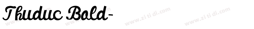 Thuduc Bold字体转换